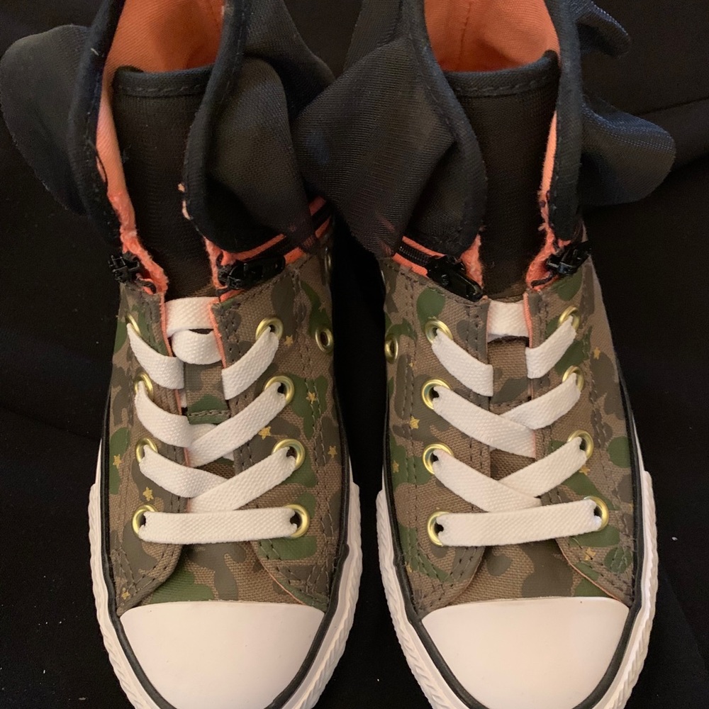 Converse camo and tulle high top sneaker - Picture 5 of 6